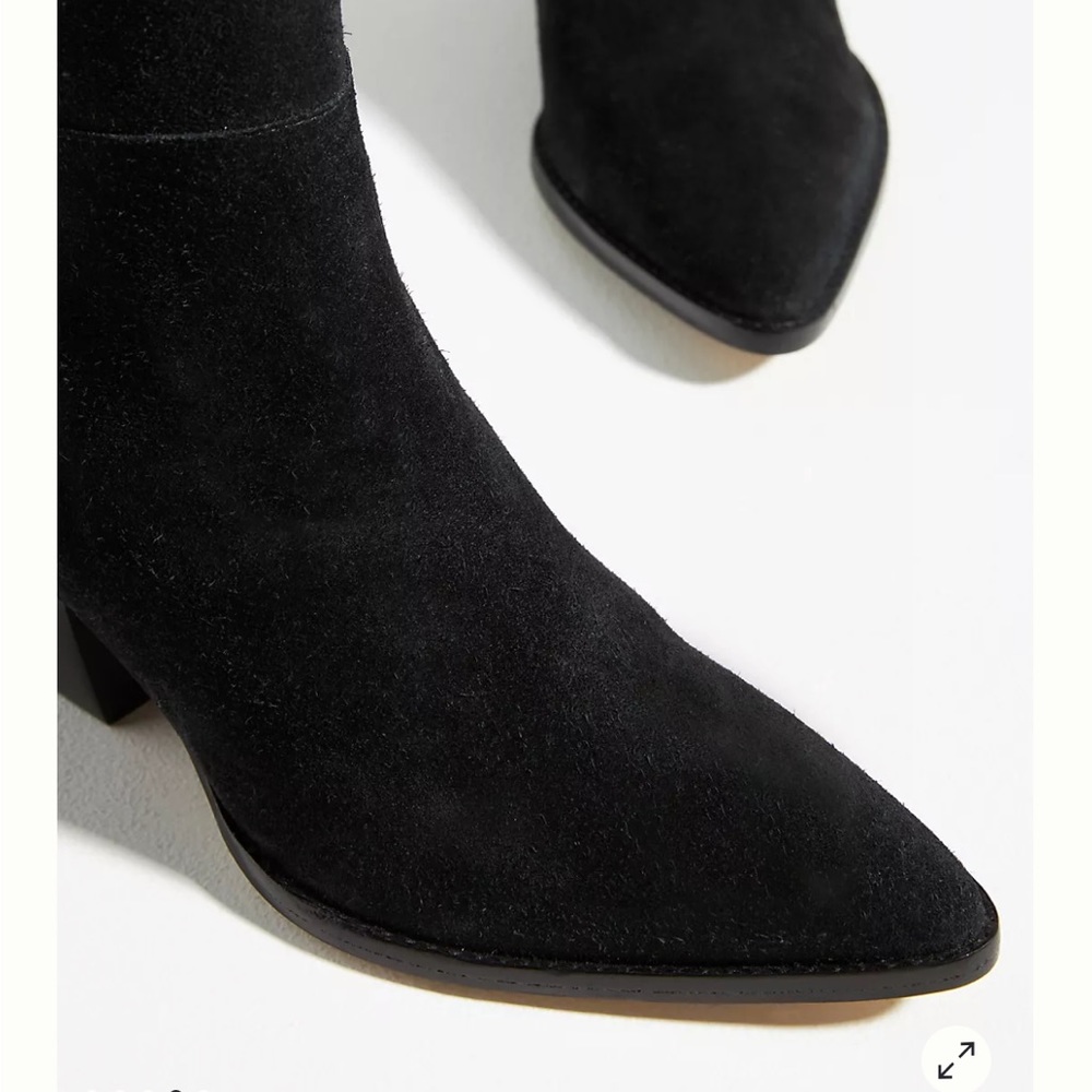 NWT The Perfect Black suede boots - Picture 3 of 12